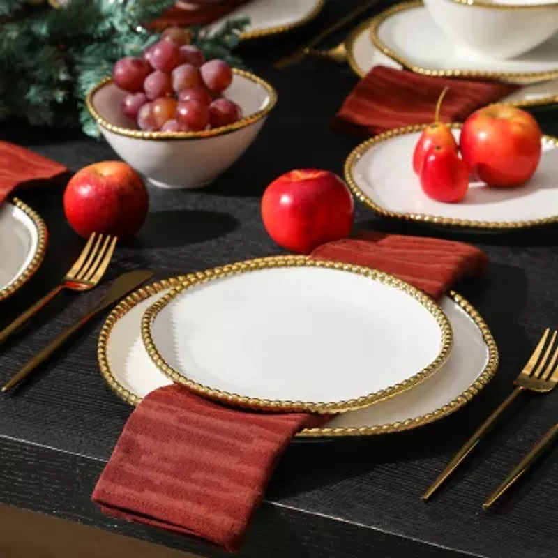 Christian Siriano New York Akoya 4-pc. Porcelain Dinnerware Set