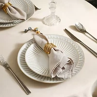 Stone + Lain Linea 12-pc. Stoneware Dinnerware Set