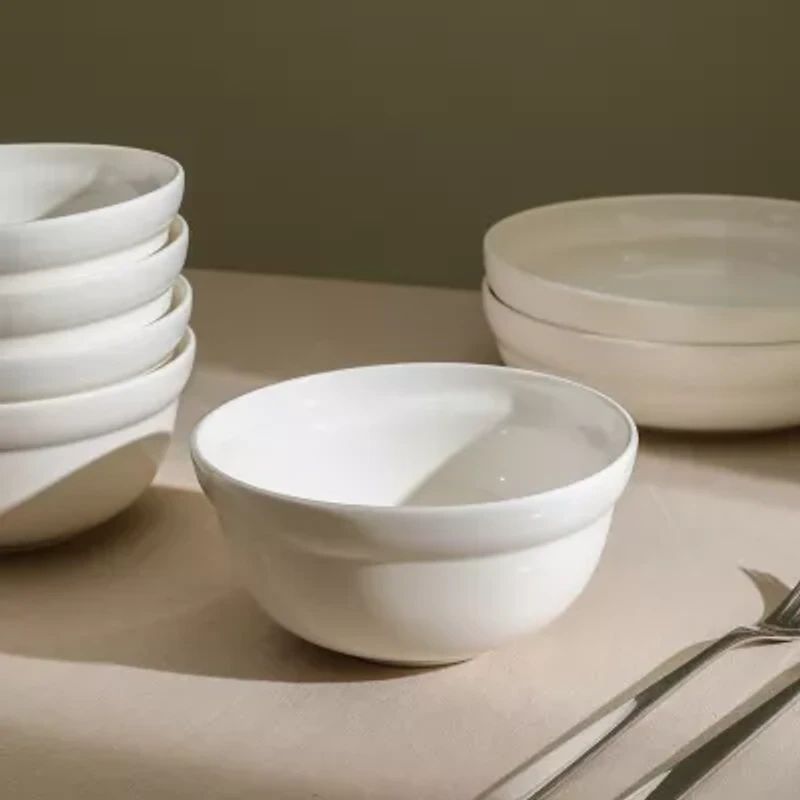 Stone + Lain Virtuo 4-pc. Porcelain Cereal Bowl