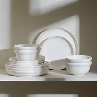 Stone + Lain Virtuo 4-pc. Porcelain Dinner Plate