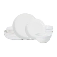 Stone + Lain Virtuo 12-pc. Porcelain Dinnerware Set
