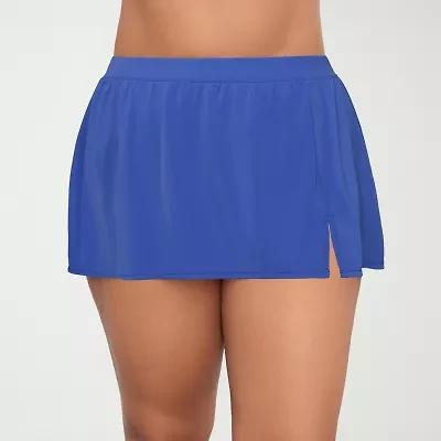 Sonnet Shores Womens Plus Swim Skirt