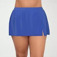Sonnet Shores Womens Plus Swim Skirt