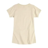 Disney Collection Toddler Girls Crew Neck Short Sleeve Regular Fit Daisy Duck Minnie Mouse Graphic T-Shirt