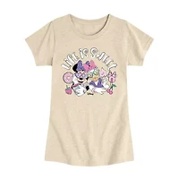 Disney Collection Toddler Girls Crew Neck Short Sleeve Regular Fit Daisy Duck Minnie Mouse Graphic T-Shirt