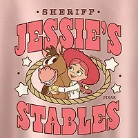 Disney Collection Big Kid Girls Crew Neck Short Sleeve Regular Fit Toy Story Graphic T-Shirt