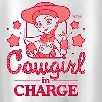 Disney Collection Big Kid Girls Crew Neck Short Sleeve Regular Fit Toy Story Graphic T-Shirt