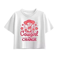 Disney Collection Big Kid Girls Crew Neck Short Sleeve Regular Fit Toy Story Graphic T-Shirt