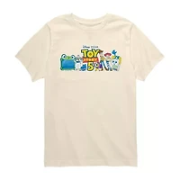 Disney Collection Big Kid Boys Crew Neck Short Sleeve Regular Fit Toy Story Graphic T-Shirt