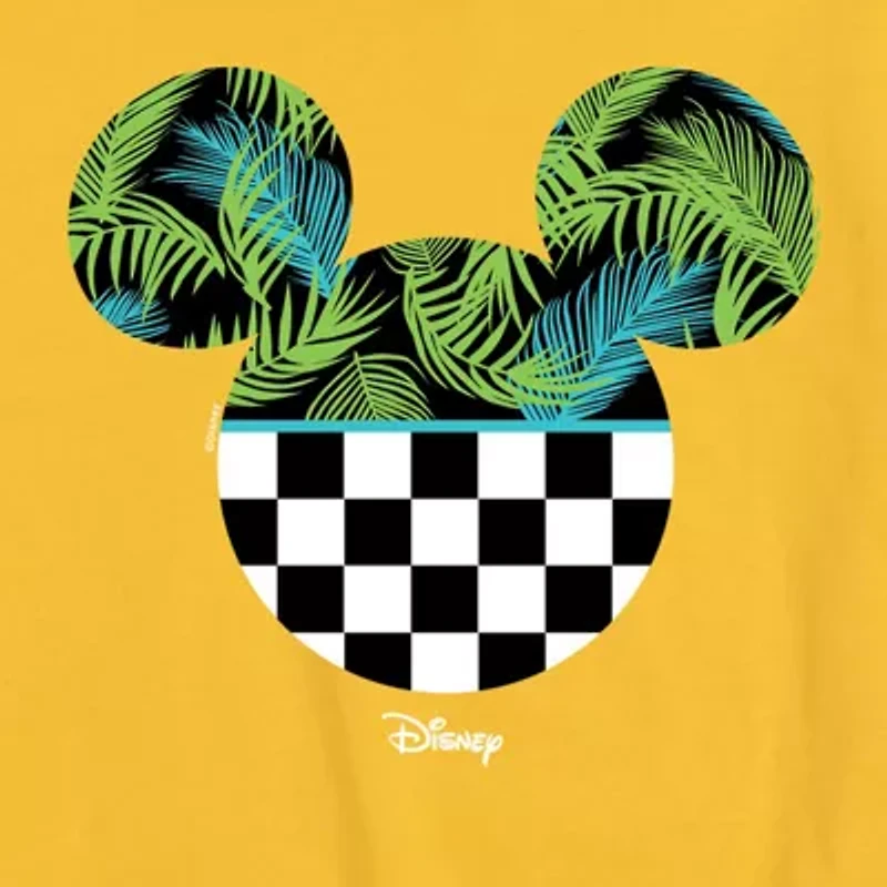 Disney Collection Big Kid Boys Crew Neck Short Sleeve Regular Fit Mickey Mouse Graphic T-Shirt