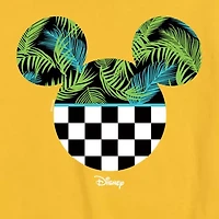 Disney Collection Big Kid Boys Crew Neck Short Sleeve Regular Fit Mickey Mouse Graphic T-Shirt