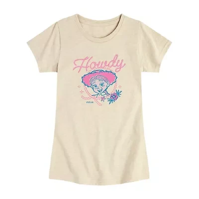 Disney Collection Toddler Girls Crew Neck Short Sleeve Regular Fit Toy Story Graphic T-Shirt