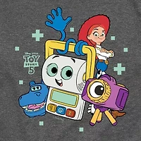 Disney Collection Big Kid Boys Crew Neck Short Sleeve Regular Fit Toy Story Graphic T-Shirt
