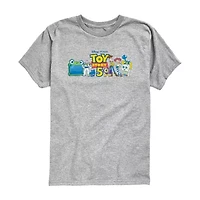Disney Collection Toddler Boys Crew Neck Short Sleeve Regular Fit Toy Story Graphic T-Shirt