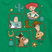 Disney Collection Toddler Boys Crew Neck Short Sleeve Regular Fit Toy Story Graphic T-Shirt