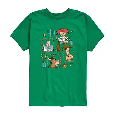 Disney Collection Toddler Boys Crew Neck Short Sleeve Regular Fit Toy Story Graphic T-Shirt