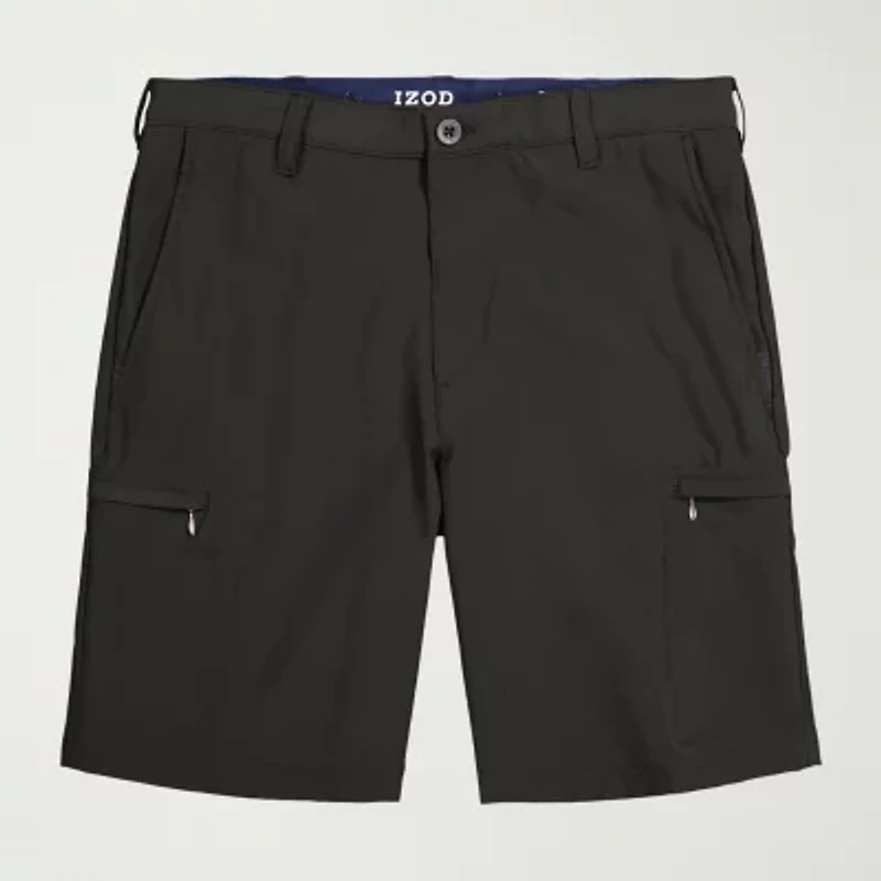 IZOD Swingflex Mens 9 1/2" Stretch Fabric Quick Dry Cargo Short