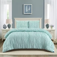 AEROPOSTALE Ruched Gingham Easy Care Comforter Set