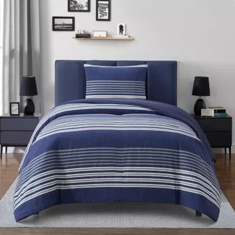 AEROPOSTALE Blocked Stripe Easy Care Comforter Set