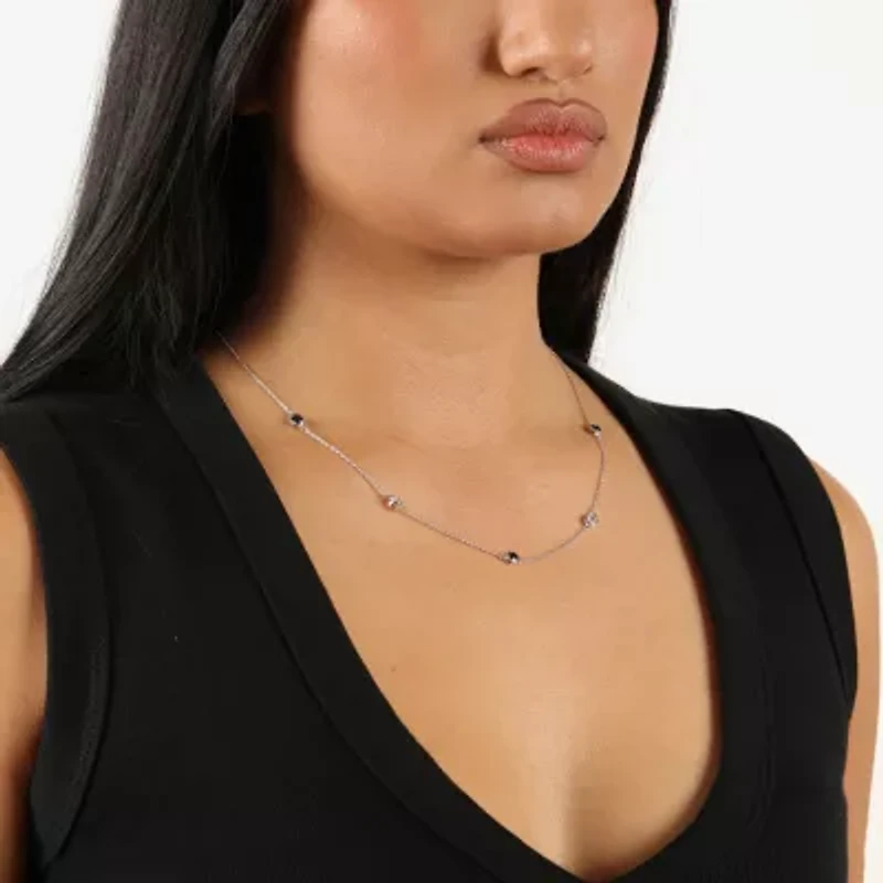 Womens Sterling Silver 18 Inch Cable Chain Necklace