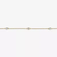 Womens 18K Gold Over Silver 18 Inch Cable Chain Necklace