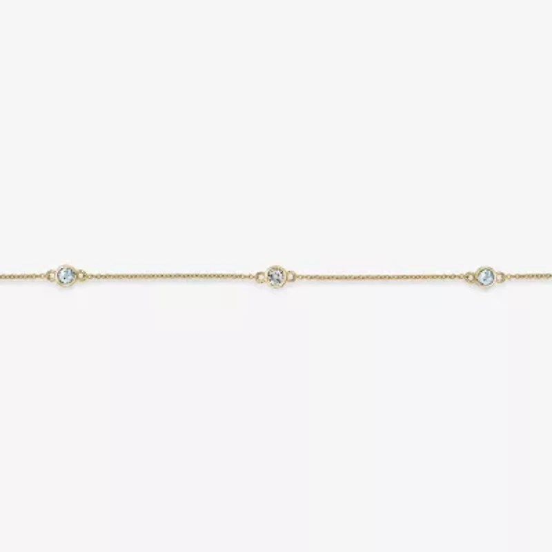Womens 18K Gold Over Silver 18 Inch Cable Chain Necklace
