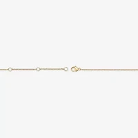 Womens 18K Gold Over Silver Inch Cable Chain Necklace