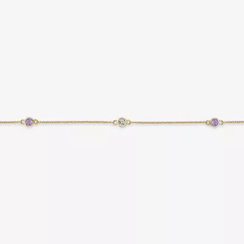 Womens 18K Gold Over Silver Inch Cable Chain Necklace