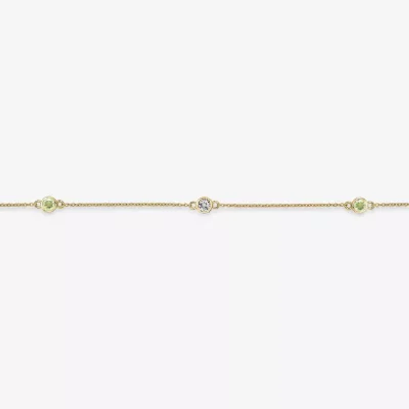 Womens 18K Gold Over Silver 18 Inch Cable Chain Necklace