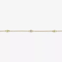 Womens 18K Gold Over Silver 18 Inch Cable Chain Necklace