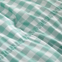 AEROPOSTALE Ruched Gingham Easy Care Comforter Set