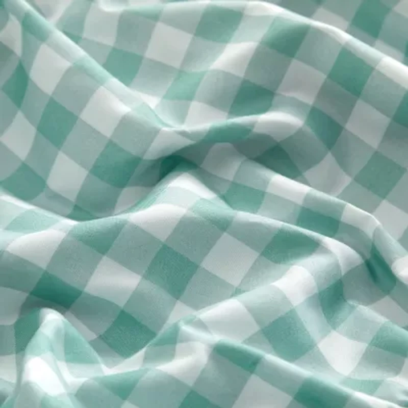 AEROPOSTALE Ruched Gingham Easy Care Comforter Set