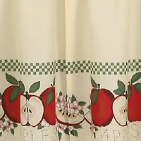 CHF Red Delicious 3-pc. Rod Pocket Kitchen Curtains & Drapes Window Set