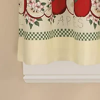 CHF Red Delicious 3-pc. Rod Pocket Kitchen Curtains & Drapes Window Set