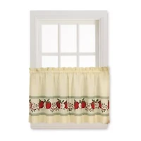 CHF Red Delicious 3-pc. Rod Pocket Kitchen Curtains & Drapes Window Set