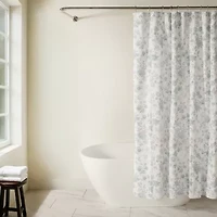 Casual Comfort Cotton Blend Floral Shower Curtain