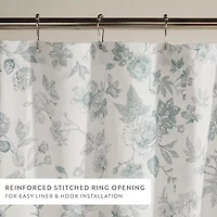 Casual Comfort Cotton Blend Floral Shower Curtain