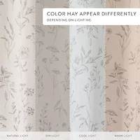 Casual Comfort Cotton Blend Floral Shower Curtain