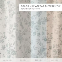 Casual Comfort Cotton Blend Floral Shower Curtain