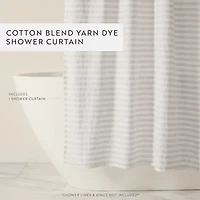 Casual Comfort Cotton Blend Printed Shower Curtain