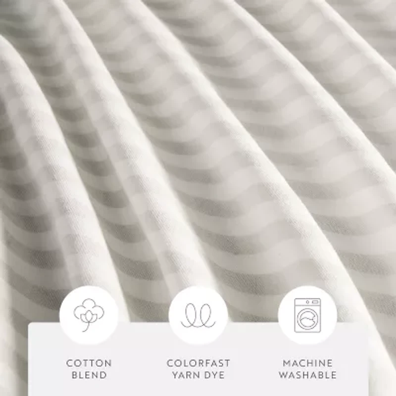 Casual Comfort Cotton Blend Printed Shower Curtain