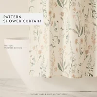 Casual Comfort Polyester Printed Shower Curtain