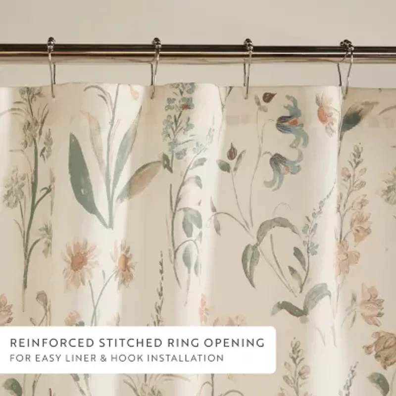 Casual Comfort Polyester Printed Shower Curtain