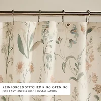 Casual Comfort Polyester Printed Shower Curtain