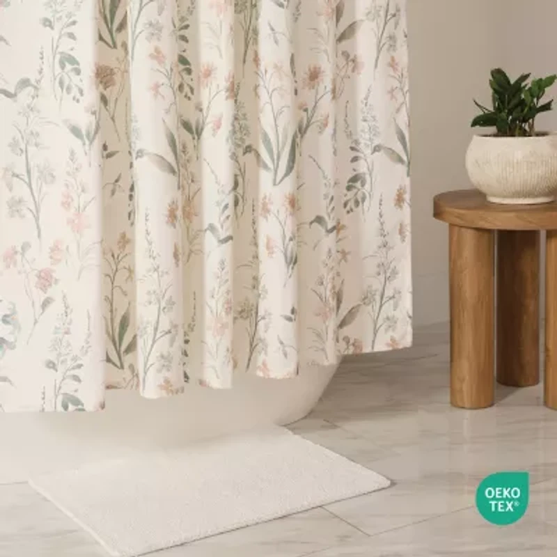 Casual Comfort Polyester Printed Shower Curtain