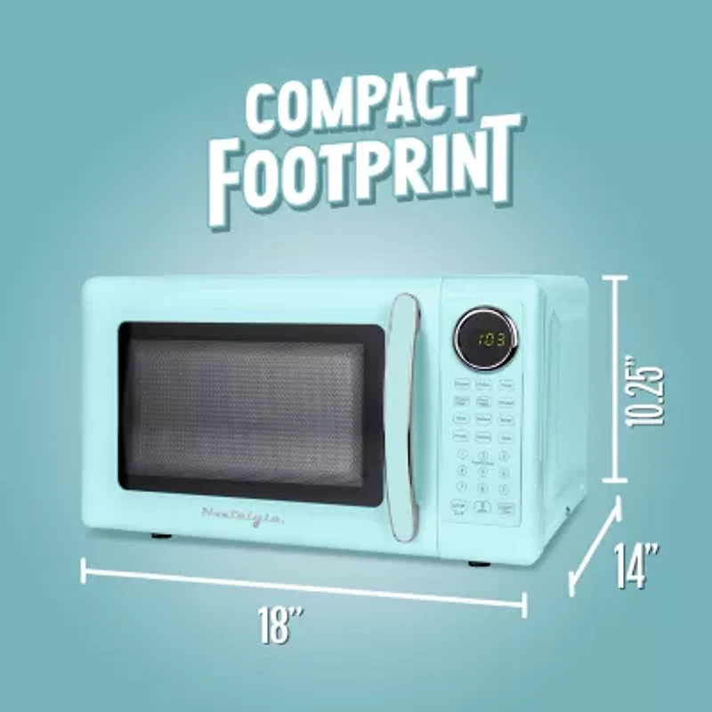 Nostalgia Retro 0.7 Cu Ft Counter Microwave