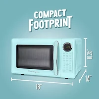 Nostalgia Retro 0.7 Cu Ft Counter Microwave