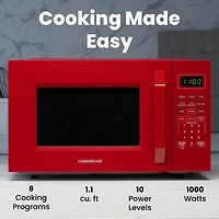 Farberware 1.1 Cu. Ft. 1000-Watt Compact Counter Microwave