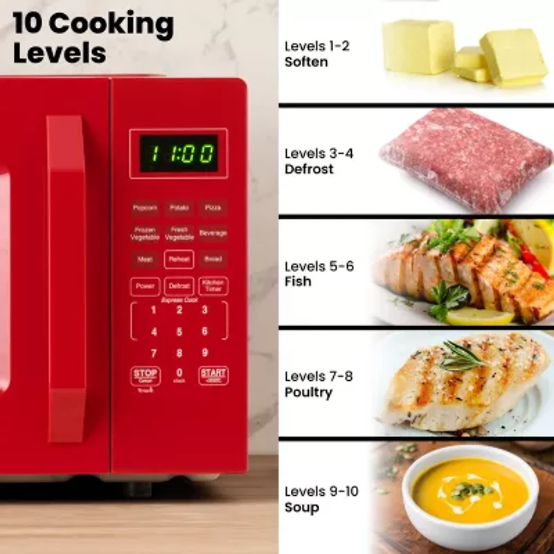 Farberware 1.1 Cu. Ft. 1000-Watt Compact Counter Microwave