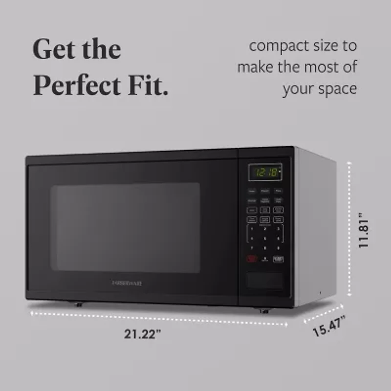 Farberware 1.1 Cu. Ft. 1000-Watt Digital Counter Microwave